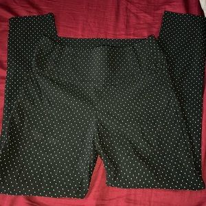 Black pull on skinny tummy control pants